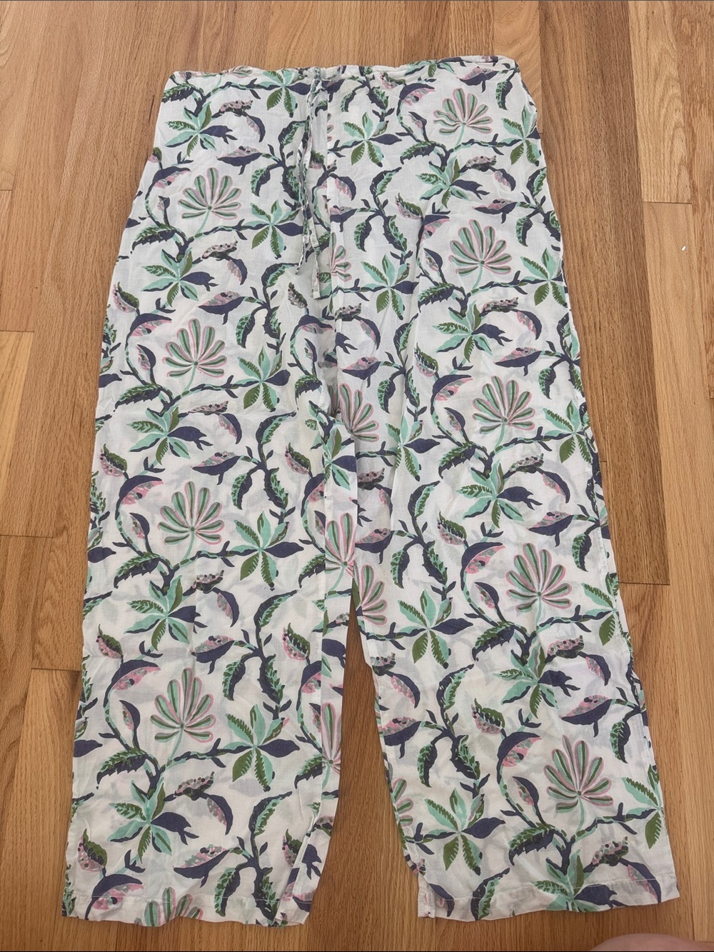 Roller Rabbit White Floral-Print Cotton Pajama Pants